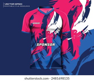 Abstractas camiseta jersey sport mockup para fútbol, fútbol, juegos, kit de diseño de ciclismo