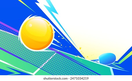 Abstract table tennis background design. The sports concept