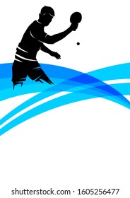 abstract table tennis vector illustration