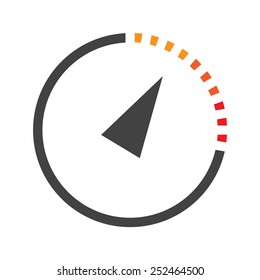 abstract tachometer speedometer