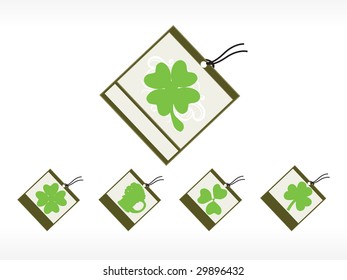 abstract tag for patrick day illustration vector