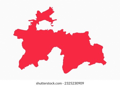 Abstract Tajikistan Simple Map Background, can be used for business designs, presentation designs or any suitable designs.