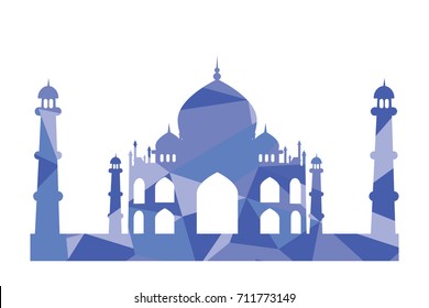 Abstract Tajmahal with random triangles