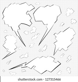 Abstract talking bubble