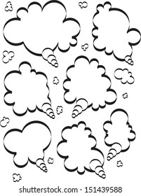 Abstract talking bubbles