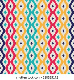 Abstract tangled lattice pattern. Seamless vector background.