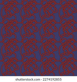 Abstract tangled lines seamless pattern, Background repeating