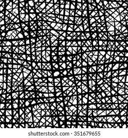 Abstract tangled seamless pattern.