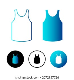 Abstract Tanktop Tshirt Icon Illustration