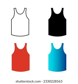 Abstract Tanktop Tshirt Silhouette Illustration, can be used for business designs, presentation designs or any suitable designs.