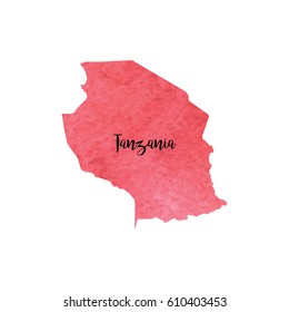 Abstract Tanzania map