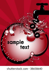 abstract tap full of new year joy - abstract New Year background