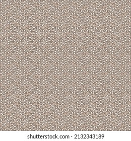Abstract tapestry with a grid pattern that appears from a sophisticated set of stitches. Brown wallpaper texture.
