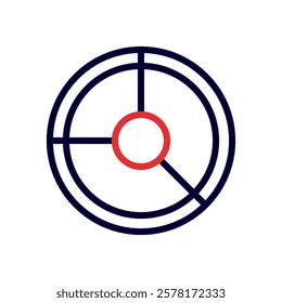 Abstract target circle shape symbol graphic design