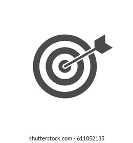 Abstract target flat design icon illustration