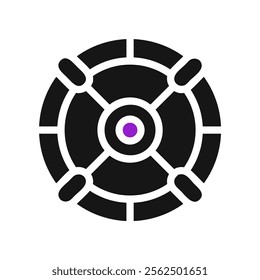 Abstract target icon. Concept of aim, goal, and focus.