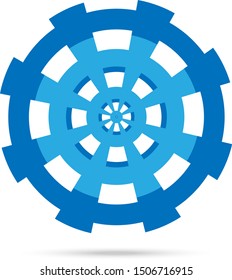 Abstract Target Icon - Isolated On White Background - Vector. Abstract Target Vector For Web Icon, Tech Logo And Element Design