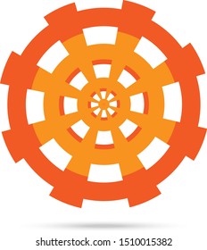 Abstract Target Icon - Isolated On White Background - Vector. Abstract Target Vector For Web Icon, Tech Logo And Element Design