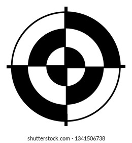 Abstract target icon. Simple illustration of abstract target vector icon for web design isolated on white background
