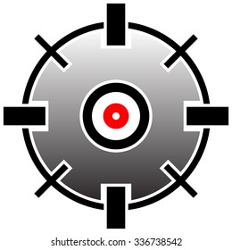 Abstract target mark, reticle, cross hair vector