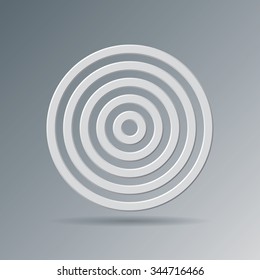 Abstract target symbol vector illustration.
