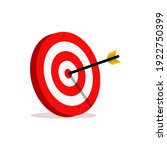 abstract target vector illustrations. the target for archery sports or business marketing goal. target focus symbol sign 