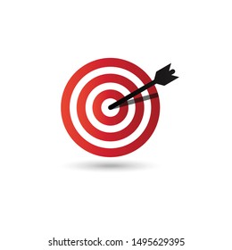abstract target vector illustrations. the target for archery sports or business marketing goal. target focus symbol sign 