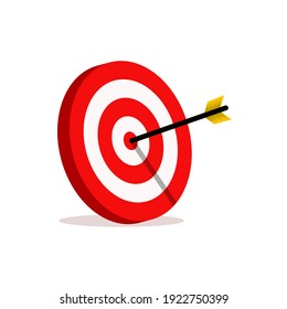 abstract target vector illustrations. the target for archery sports or business marketing goal. target focus symbol sign 