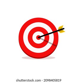 abstract target vector illustrations. the target for archery sports or business marketing goal. target focus symbol sign