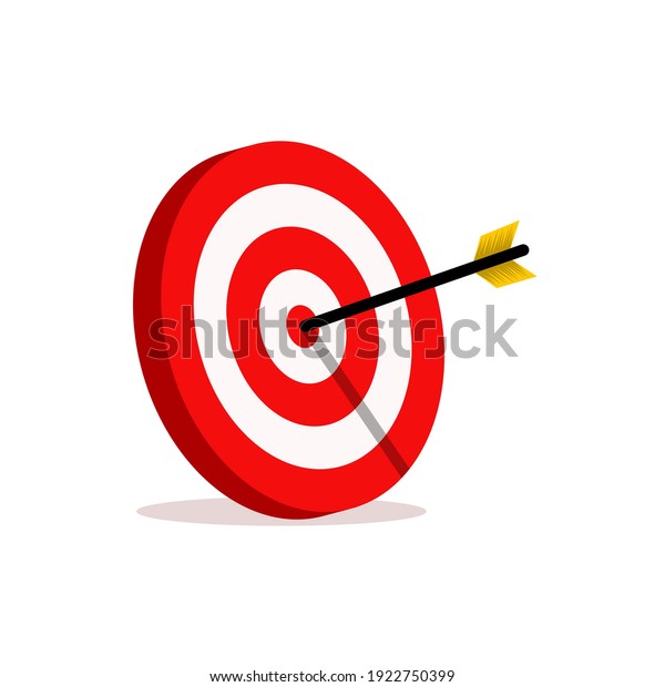 abstract target vector illustrations. the target for\
archery sports or business marketing goal. target focus symbol sign\
