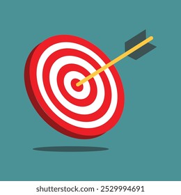 Abstract target vector illustrations referring to the Business Goal or Target Focus Symbol