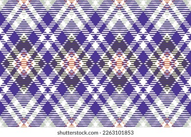 abstract tartan pattern design textile is woven in a simple twill, two over two under the warp, advancing one thread at each pass.