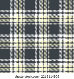 abstract tartan pattern seamless textile is made with alternating bands of coloured pre dyed threads woven as both warp and weft at right angles to each other.