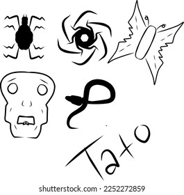 abstract tattoo icon , Simple tattoo