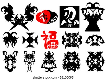 Abstract tattoo pattern