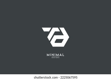 Abstract TD, DT, T, D Letters Logo Monogram icon.