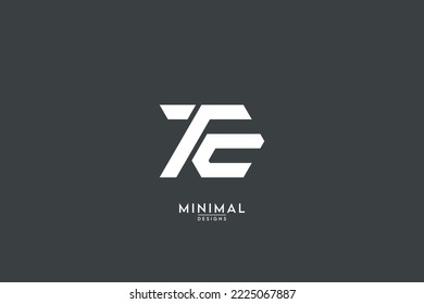 Abstract TE, ET, T, E Letters Logo Monogram icon.