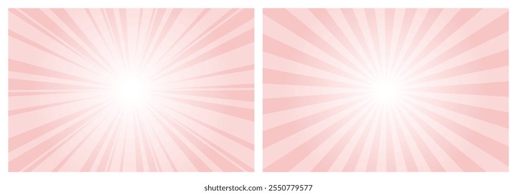 Abstract Tea Rose Sunburst background. Editable Sunburst background, Sunburst, Sunbeam