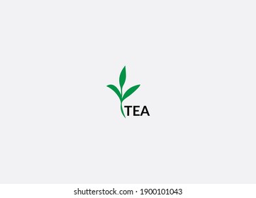 Abstract tea vector icon logo design