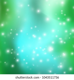 Abstract teal background. Blurred soft color backdrop. Vector illustration for your graphic design, banner or poster.