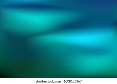Abstract teal background. Blurred turquoise water backdrop. Vector illustration for your graphic design banner or aqua poster.