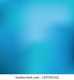 Abstract teal background. Blurred turquoise water backdrop. Smooth banner template. Easy editable soft colored vector illustration. Mesh gradient