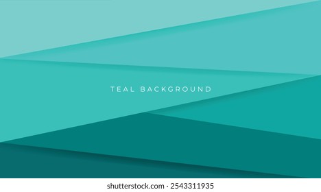 Abstract teal background. Blurred turquoise water backdrop. Vector illustration for your graphic design, banner, summer or aqua poster