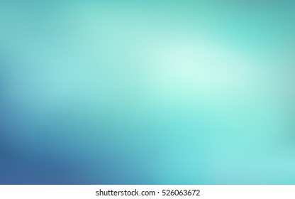 Abstract teal background. Blurred turquoise water backdrop. Vector illustration for your graphic design, banner, summer or aqua poster