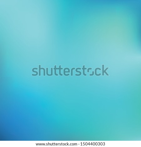 Abstract teal background. Blurred turquoise water backdrop. Vector illustration for your graphic design, banner, aqua poster.