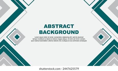 Abstract Teal Background Design Template. Banner Wallpaper Vector Illustration. Teal Background