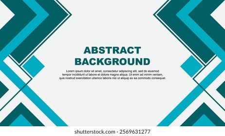 Abstract Teal Background Design Template. Abstract Banner Wallpaper Vector Illustration. Teal Banner