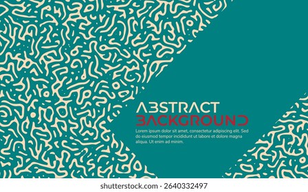 Abstract Teal Background with Organic Pattern: A Modern Design Template for Presentations and Creative Projects with Clean Minimalist Aesthetic