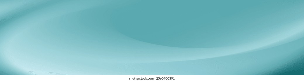 Abstract Teal Background Smooth Curves, Gradient, Soft, Subtle, Elegant, 