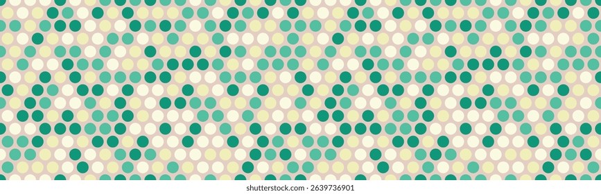 Abstract teal and beige circle pattern.  Modern geometric design perfect for website backgrounds, textiles, or packaging.  Evokes feelings of calm and sophistication.